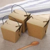 Custom Food Paper Box Takeaway Packaging Kraft Paper Box Food Box with Window