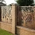 Import custom Laser Cut  aluminum garden Privacy Fencing panels for houses from China