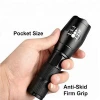 custom logo brands 1000m long range beam rechargeable self defensive led flashlight T6 torch with 5 modes zoomable dimming light