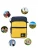 Import Custom Logo Cross Body Navy &amp; Yellow Crossbody Travel Messenger Bag Men from China