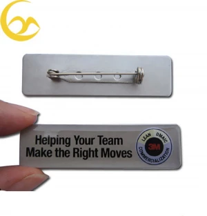 Custom Made Magnetic Back Name Badge / Name Tag With Your Logo