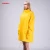 Import custom made waterproof fabrics womens rain jacket yellow raincoat from China