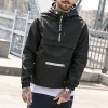 Custom Men 100% Polyester Windbreaker Street Jackets Wholesale Casual Loose Fit Outdoor Jacket