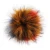 Import Custom Mix Colors Long Fluffy Hairs Synthetic Raccoon Fur Pom Poms from China