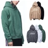 Custom Print Embroidered Heavyweight Mens Hoodie Oversized Pull Over Cotton Fleece Plain 500g Thick Hoodies Men No String