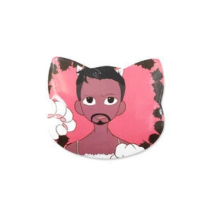 Custom Printed Pop Badge Lovely Cat Shaped Pin Badge
