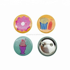 Custom Printed Round Pinback Button Badge with Safety Pin for Promotion