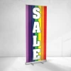 Custom Printed Vertical Sign Holder Indoor-Outdoor Store Events Service Adjustable Retractable Roll Up Banner Stand