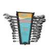 Custom ratchet flex head combination wrench set 10pcs