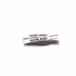Custom Text Printed Shoelaces Swap Font  Flat Cotton Waxed Design Shoelaces
