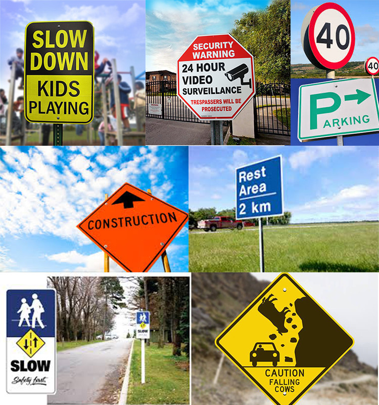 Buy Custom Traffic Sign Reflective Caution Warning Traffic Aluminum ...