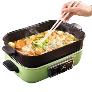 Customized color  portable Multi-fuctional 5 in 1 mini Electric BBQ Skillet