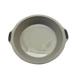 Customized dual color 6 cups silicone muffin baking pan