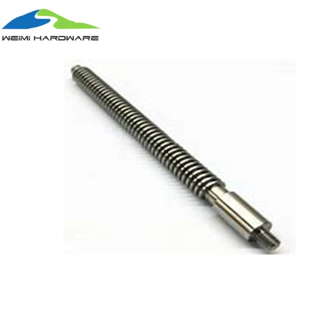 Customized hardware parts CNC metal Stainless Steel turning thread knurled Shaft