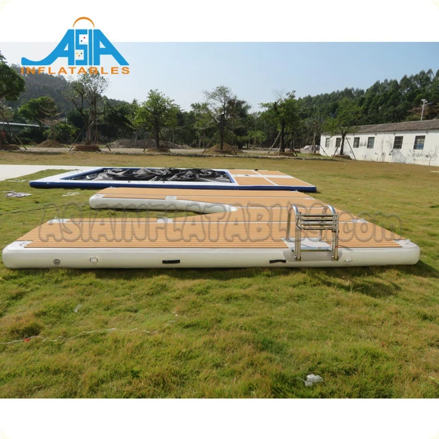 Customized Inflatable Motor Boat Jet Ski Inflatable Yacht Floating Pontoon Dock For Sale