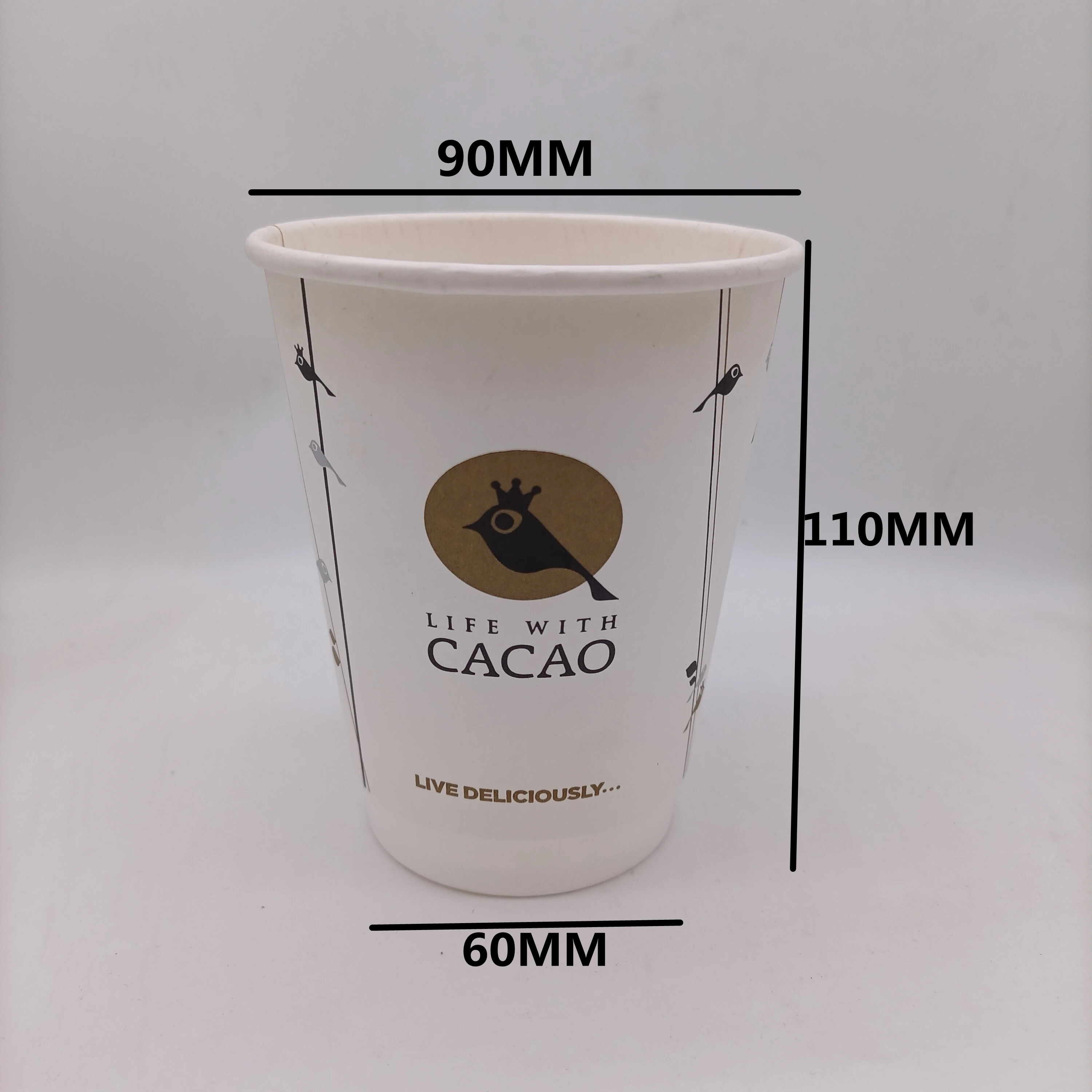 Buy Customized Printing 12oz Disposable Double Wall Coffee Paper Cup ...