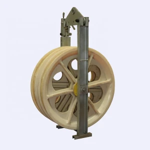 Customized stringing equipment three-wheel nylon conductor stringing pulley block