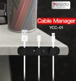 Data Line Clip Holder Mount Organizer Desktop Magnetic Cable Tie For Home Office