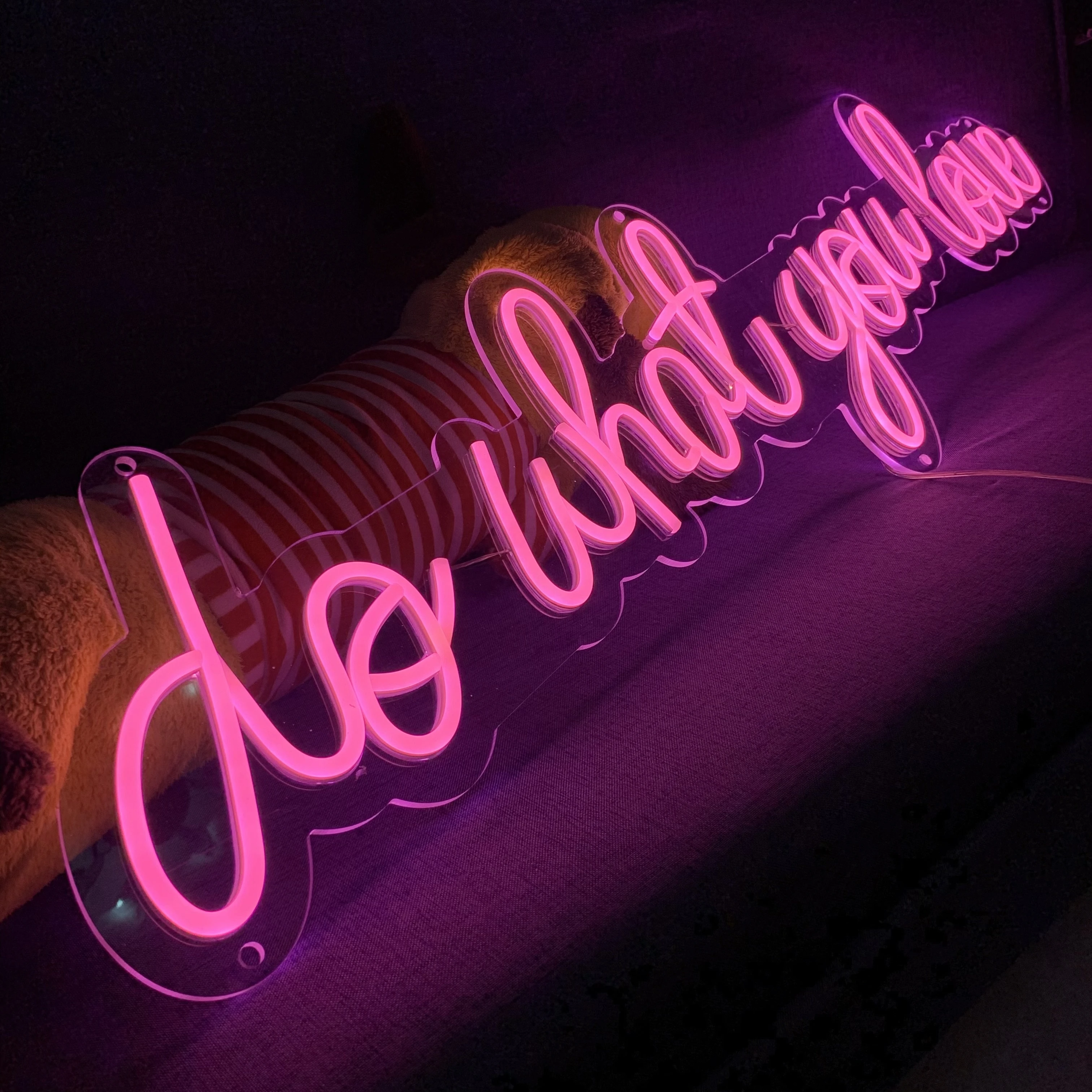 Decorations Lighting Custom Made Acrylic Led Flexible Tube Light Neon Sign Customization