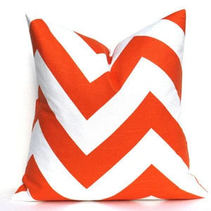 Decorative Custom orange stripe throw pillows,almohadas pillow for sale