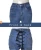 Import denim pants full length new female slim fit all-match trend creative back contrast eyelet fashion jeans trousers from China