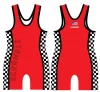 design your own custom sportswear cheap sublimated wrestling singlets for men