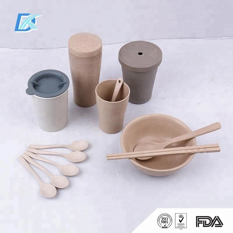 Dexuan Custom Design Plastic 100% Biodegradable Eco Tableware Dinnerware