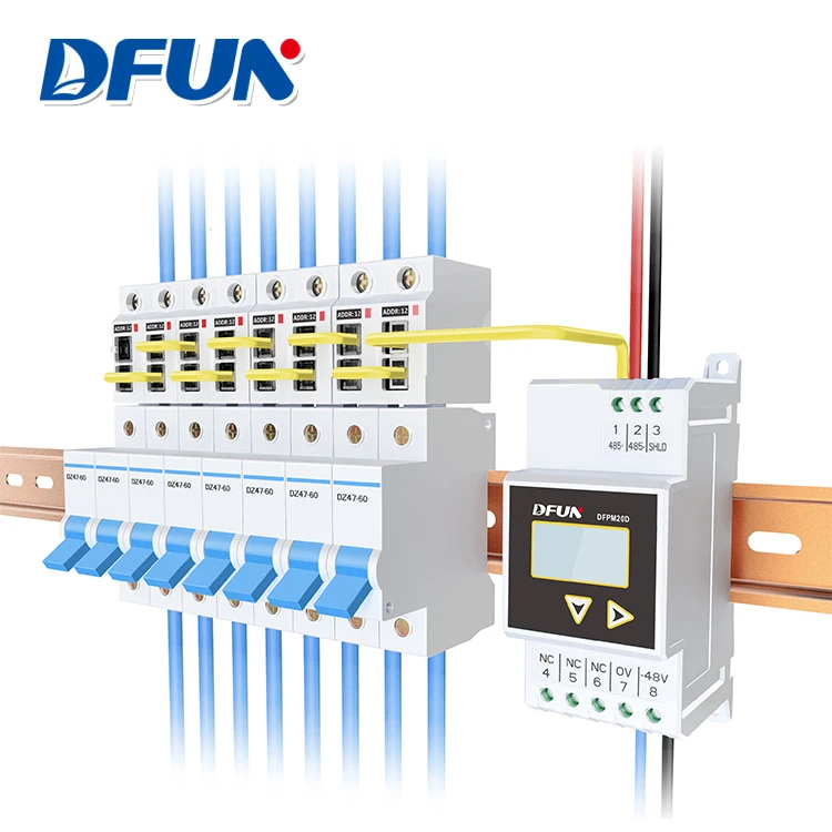 DFUN DFPM20D Telecom Energy Multi Meter with 30 Channel DC Energy Meter
