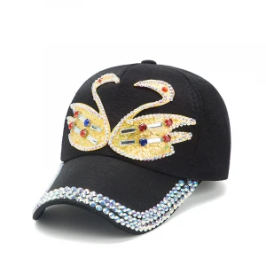 Diamond-encrusted baseball cap crown style cowboy hat cap hat baseball custom logo baseball hat