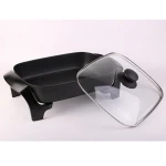 die-cast aluminum electric chaf dish with non-stick coating, marble effect or ceramic coating