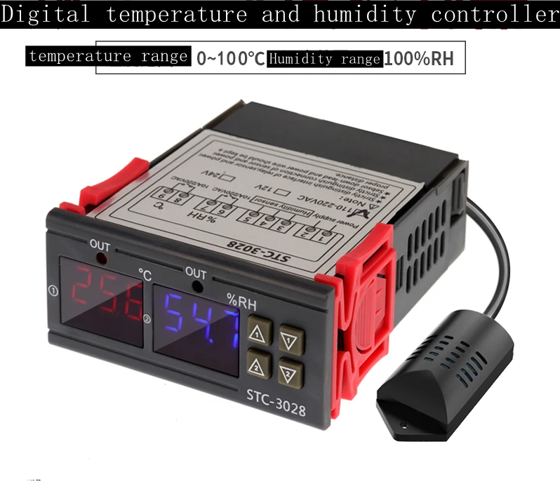 Digital display STC-3028 humidity temperature and humidity instrument thermostat temperature and humidity meter