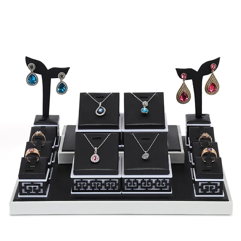 Digu black jewelry display props jade bracelet pendant jade display stand jewelry counter display props
