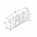 Dining cabinet armoire de rangement living room cabinets & chests muebles de sala Wood furniture
