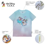 DisneyFAMA Customized High Quality Cotton Tshirt Printing Women Oversize Digital AOP Tshirts with Logo Custom Logo Printed
