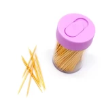 Disposable tootpick package wrapped storage tooth pick wooden bamboo toothpick