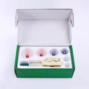 Disposable  Traditional Chinese Medical cupping device with 6 cupping cups