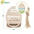 Import DIY Crafts Unfinished Wooden Easter Ornaments with Hemp Rope for Easter Party Supplies DIY Home Decor from China