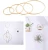 Import DIY dream catcher material handmade clothing accessories wedding accessories plating gold metal ring from China
