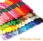 DIY friendship bracelet reflective color changing embroidery floss royal cotton cross stitch embroidery thread with floss bobbin