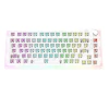 DK75 Mechanical Keyboard Kit With Knob  RGB Wired Type-C 75% Layout DIY Gaming keyboard white/black transparent Kit