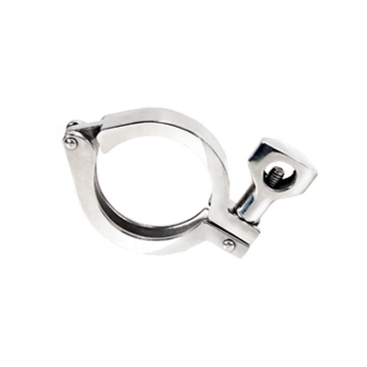 DONJOY SS304 1&quot;-12&quot; sanitary stainless steel single pin pipe clamp