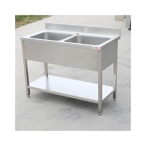 Double Bowl Commercial restaurant stainless steel kitchen sink