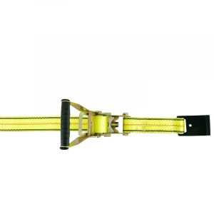 Double-J Hook 1m and 50mm cargo ratchet lashing belts strap