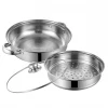 Double Layers 28 cm Stainless Steel Steam Cooking Pot Stock Pot Steamer Pot With Glass Lid