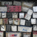 Drained lead acid Used car battery scraps