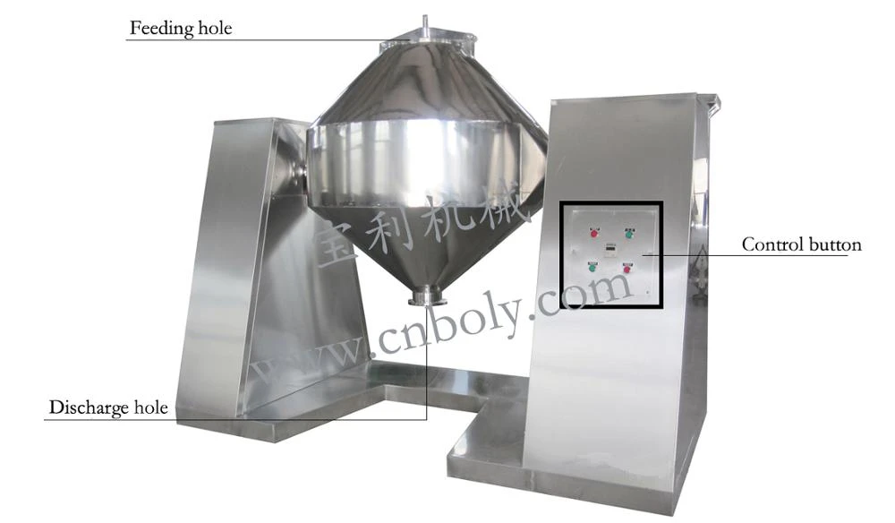 Dry powder double cone blender mixer