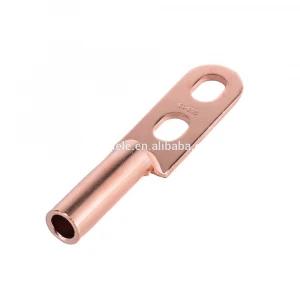 DT 500mm Power Line Two Hole Cable Lug Accessories Copper Connecting Terminals Lugs