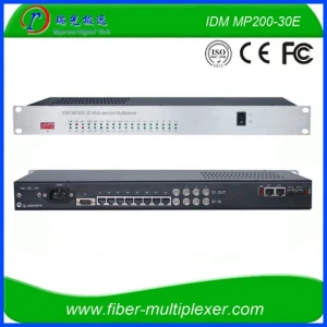 Dual Optical FXO/FXS Fiber Optic Transceivers SFP Form Factor for 100m Network Use 30FXO/FXS 4E1 2FE PCM PDH SDH Mux