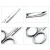 Import Eastmermaid Strip eyelash  Scissors For eyebrows Beauty makeup tools Good quality from China