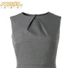 Easy Washed Breathable Unique Design Ladies Sleeveless Career Dress